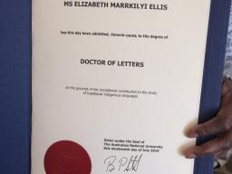 Ms Ellis&#039; Honorary Doctorate