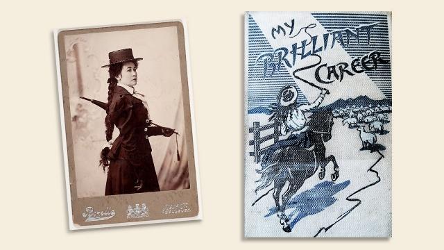 Covers of Miles Franklin&#039;s &quot;My Brilliant Career&quot; (1901); &amp; &quot;All That Swagger&quot; (1936)