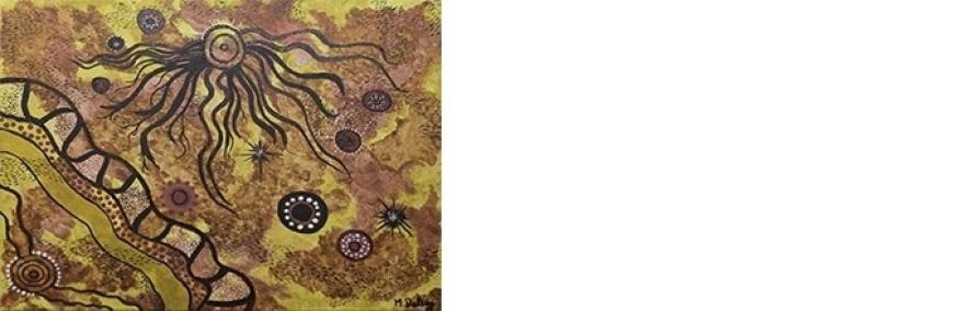 Megan Daley (Ngunnawal/Wiradjuri artist) - 'Wiradjuri Women's Trails'