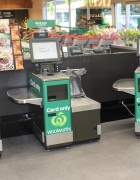 Supermarket self-service checkouts