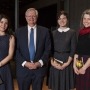 Dr Solène Inceoglu, Ms Katherine Cox, and Dr Kate Flaherty with ANU Vice-Chancellor Professor Brian Schmidt after receiving their awards.